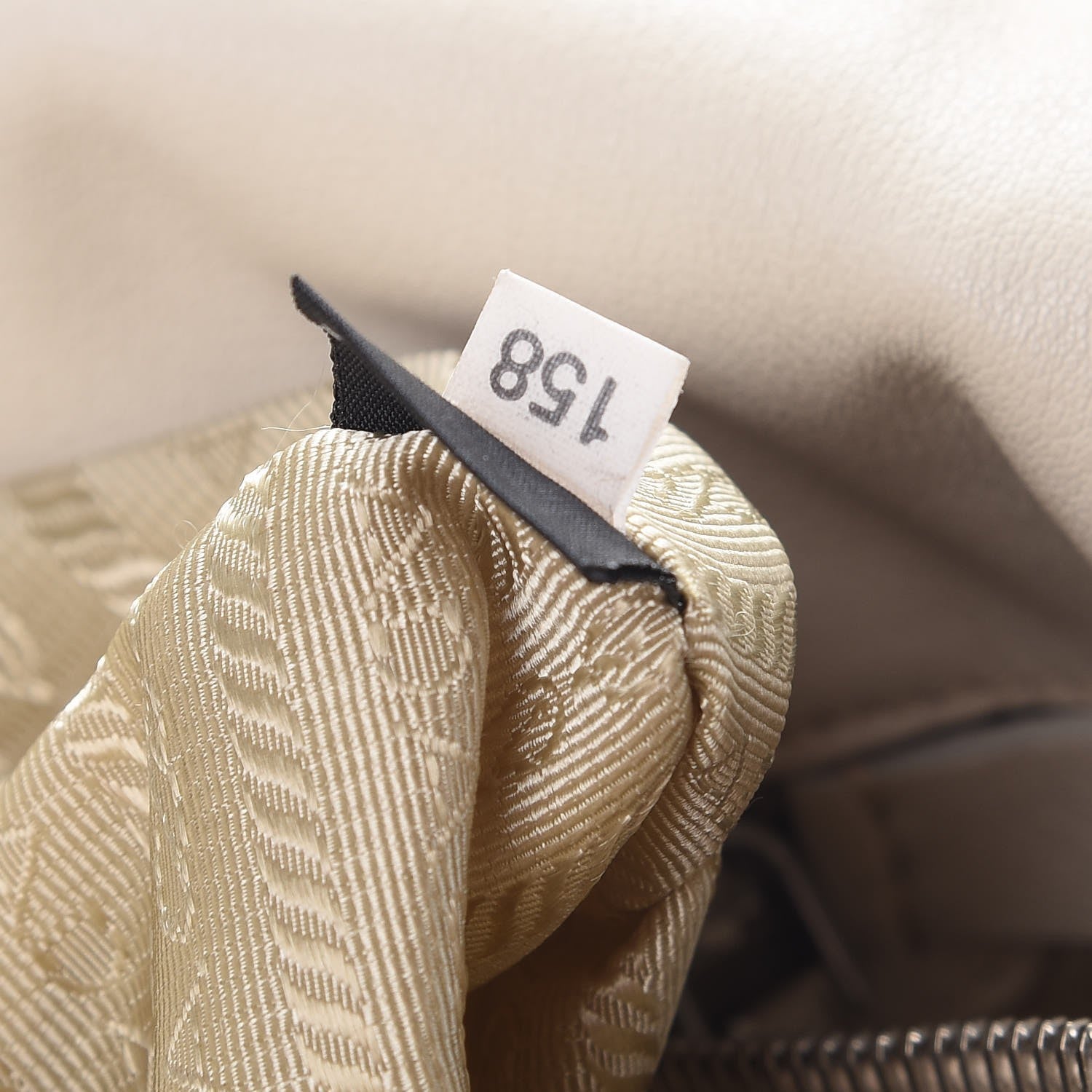 Prada Soft Calf Chain Tote Talco 14 of 20