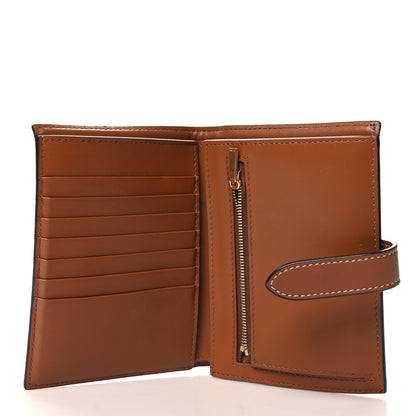 Celine Canvas Triomphe Medium Strap Wallet Tan 5 of 6