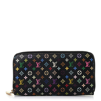 Louis Vuitton Monogram Multicolor Zippy Wallet Black 1 of 10