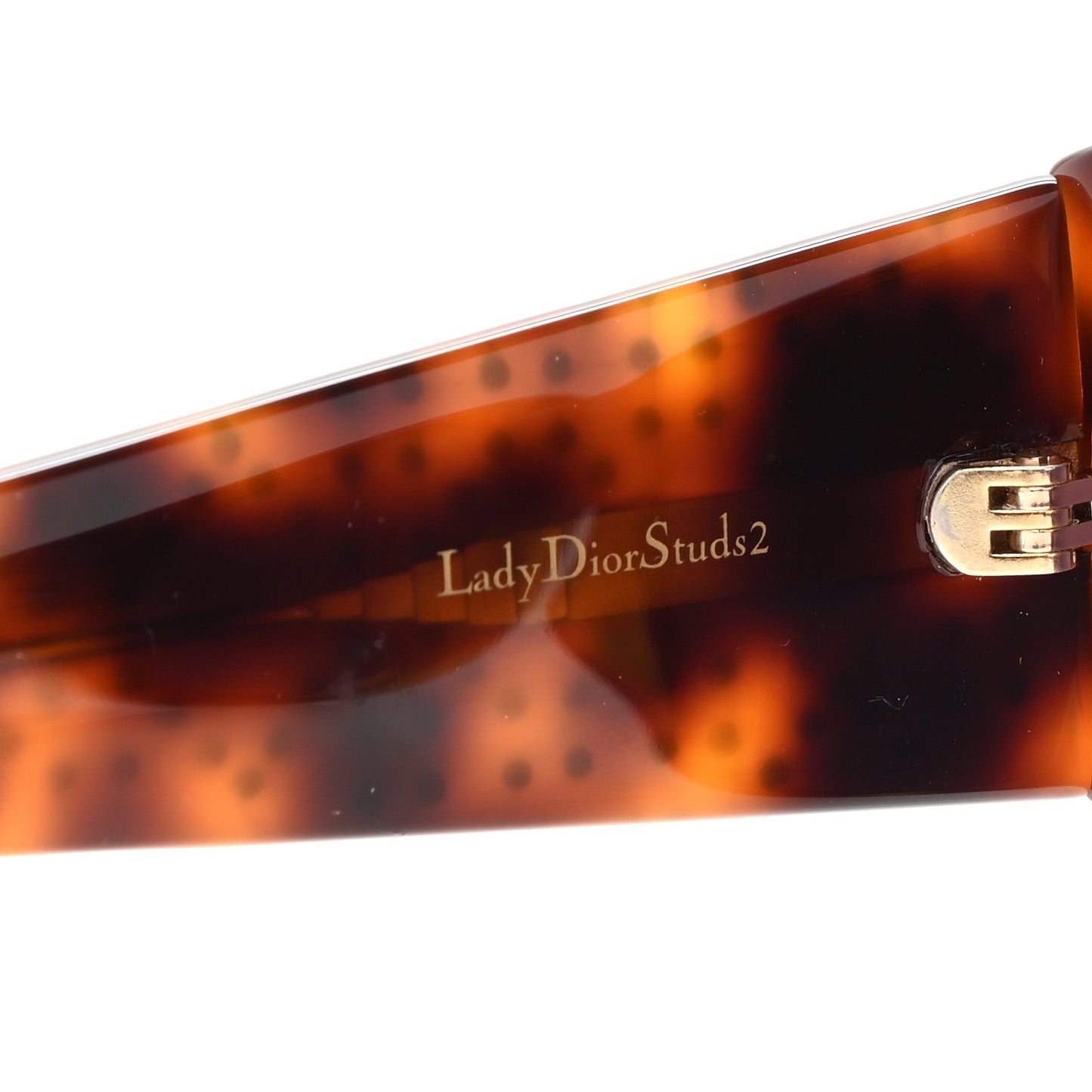 Acetate Lady Dior Studs 2 Sunglasses Tortoise
