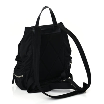 Burberry Nylon Logo Print Medium Rucksack Backpack Black 2 of 8