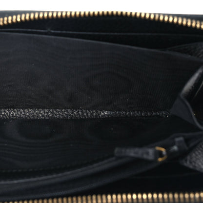 Gucci Dollar Calfskin GG Marmont Zip Around Wallet Black 5 of 6