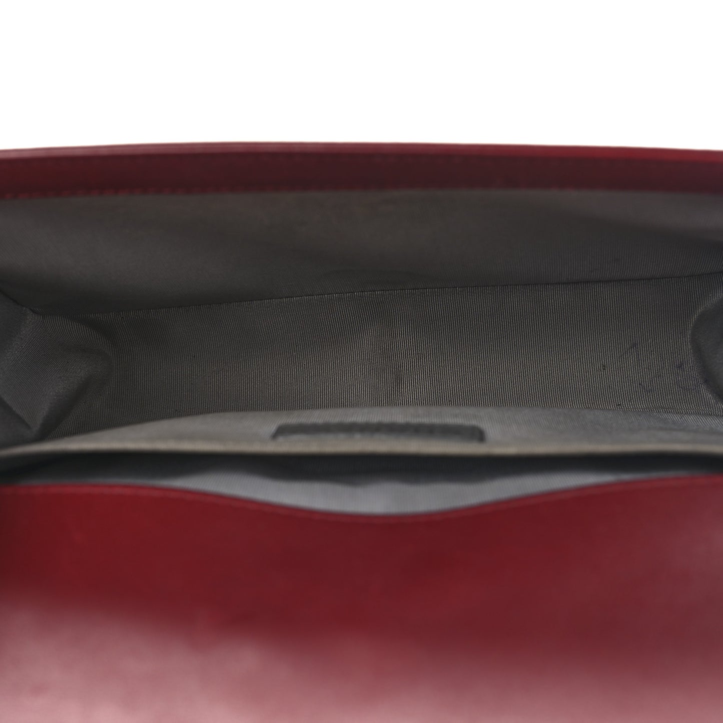 Calfskin Chevron Quilted Medium Boy Flap Red