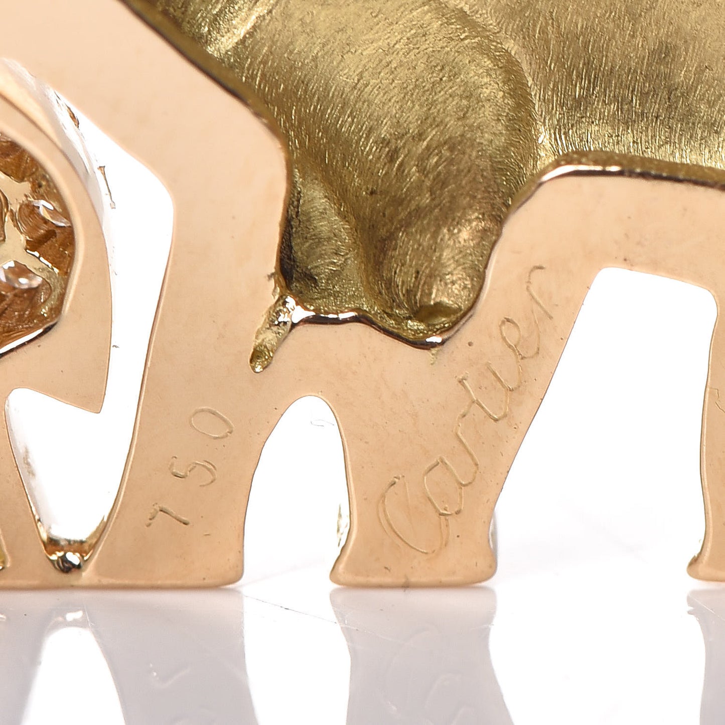 18K Yellow Gold Diamond Emerald Elephant Pin Brooch