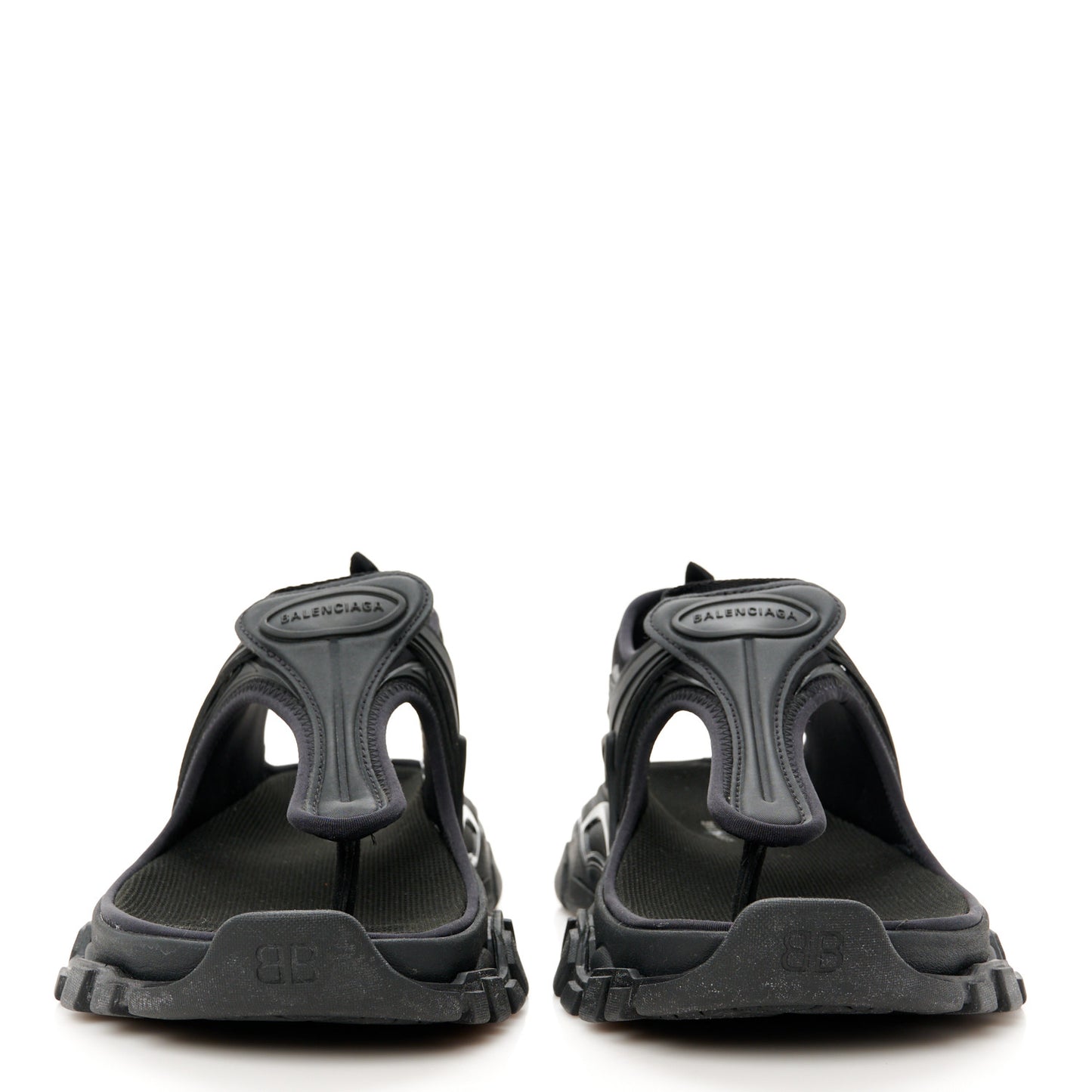 Neoprene Rubber Thong Sandals 36 Black