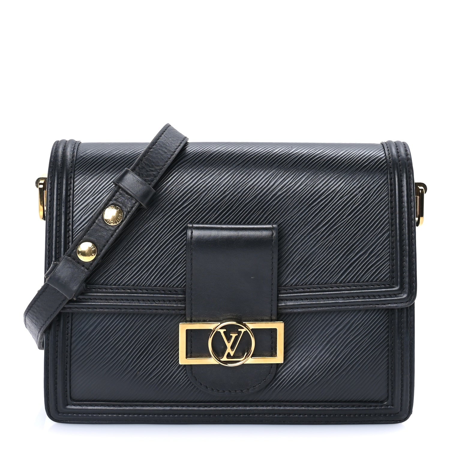 Louis Vuitton Epi Dauphine MM Black 1 of 7