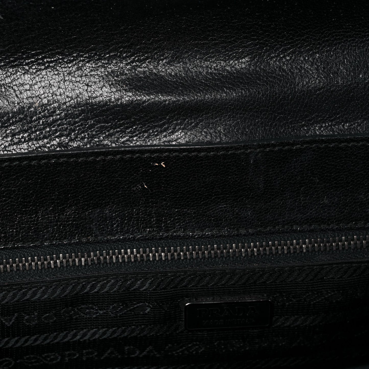 Goatskin Flap Bag Black