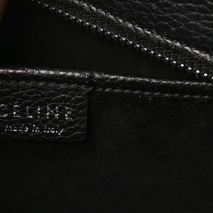 Celine Drummed Calfskin Nano Luggage Black 6 of 11