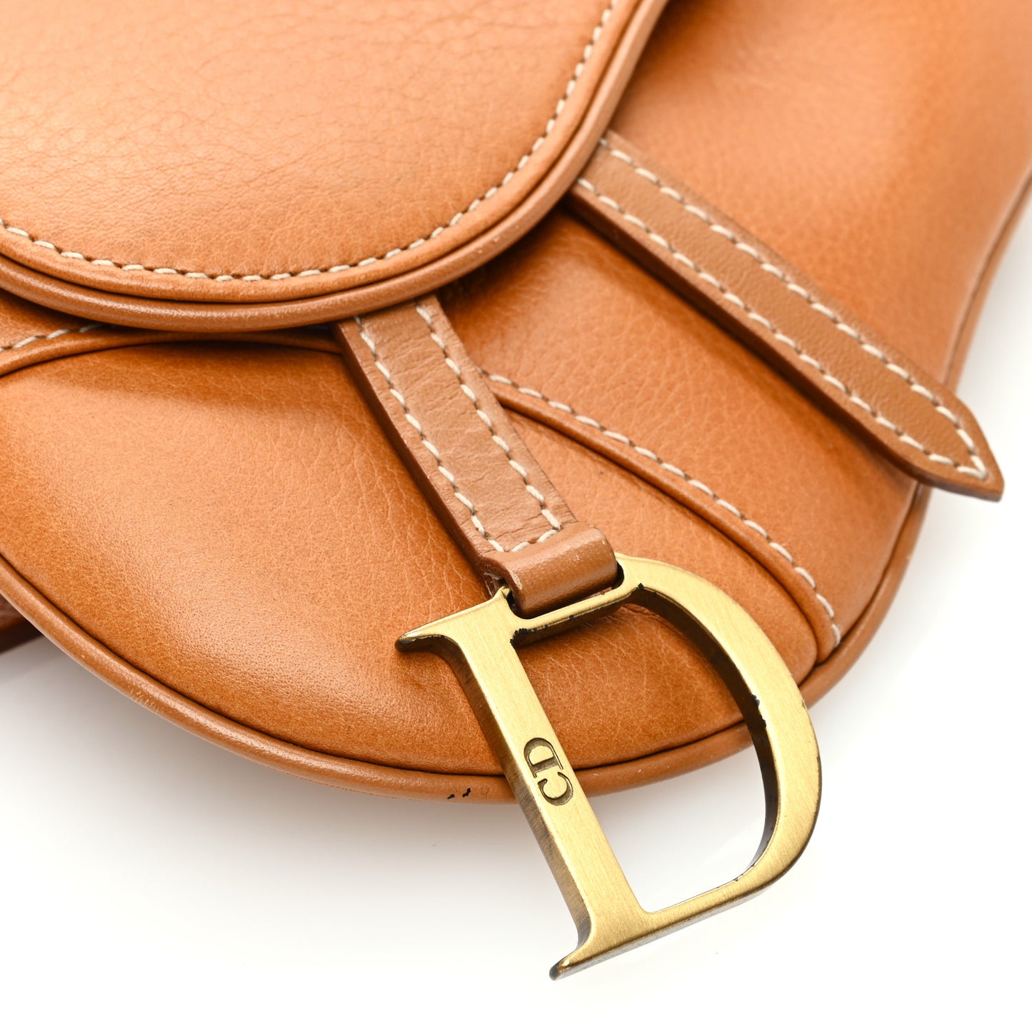 Calfskin Saddle Belt Bag Tan