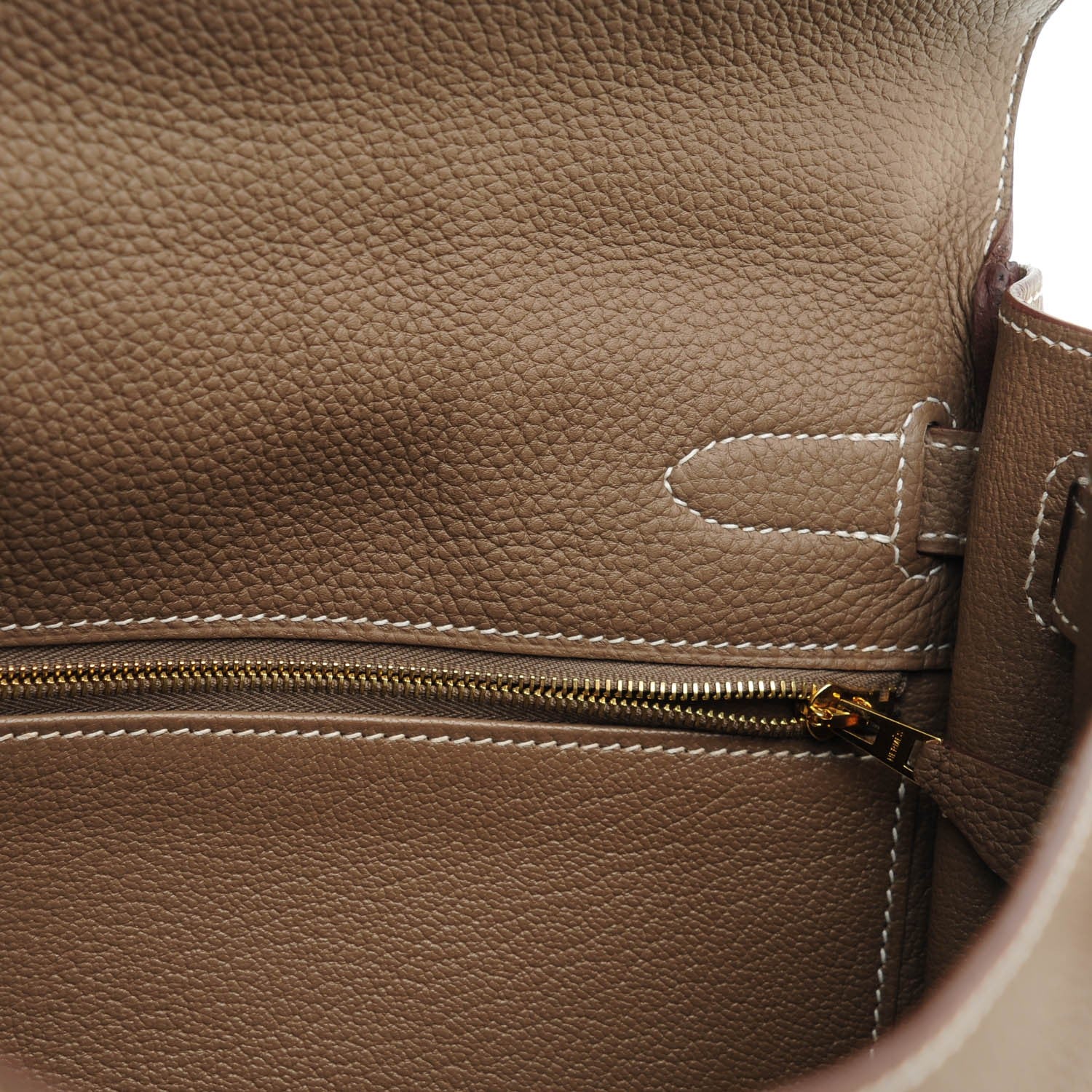 Hermes Togo Kelly Retourne 32 Etoupe 18 of 22