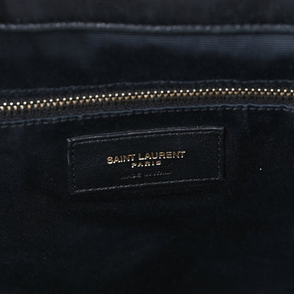 Saint Laurent Lambskin Quilted Maxi Icare Shopping Tote Black 6 of 7