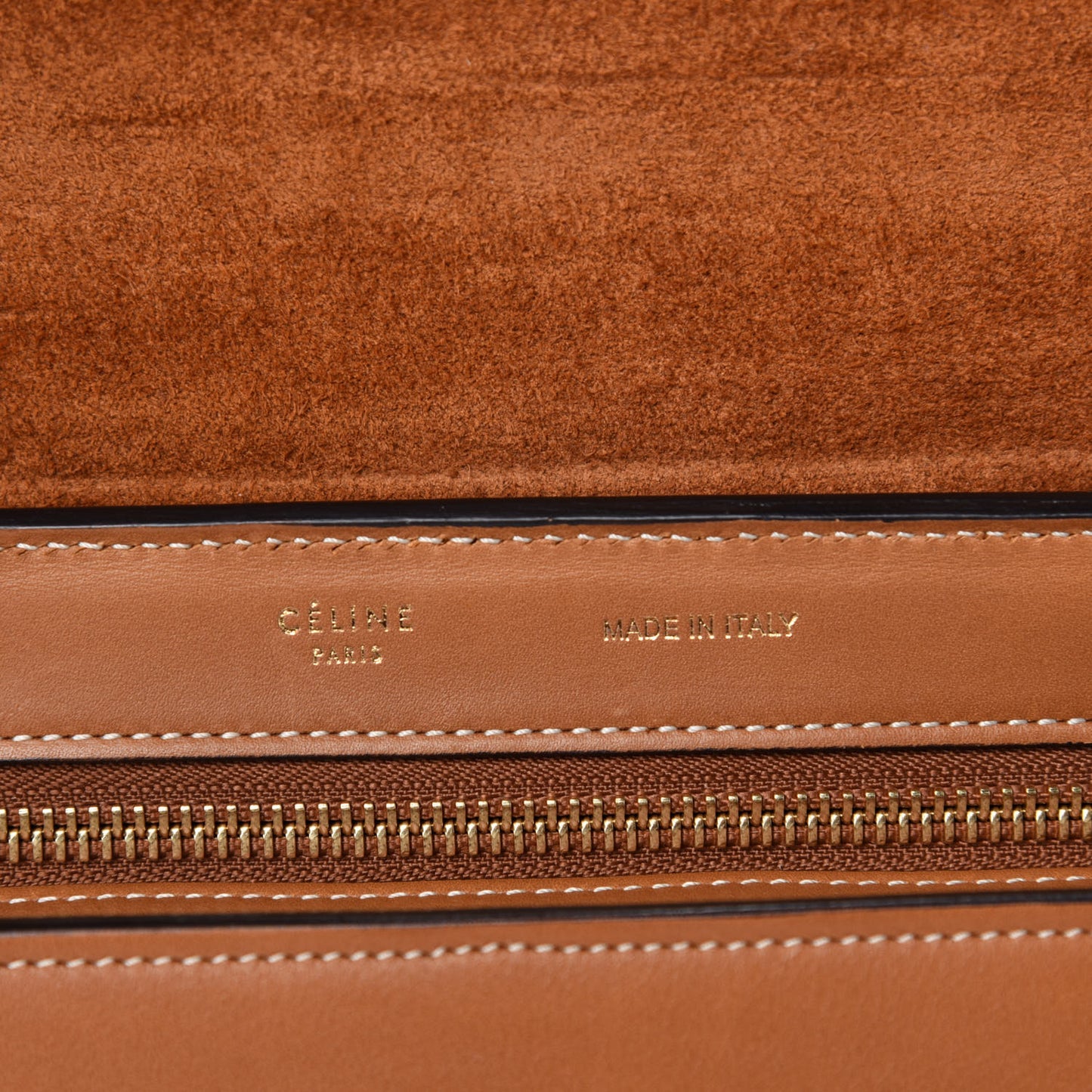 Vegetable Calfskin Small Trapeze Tan