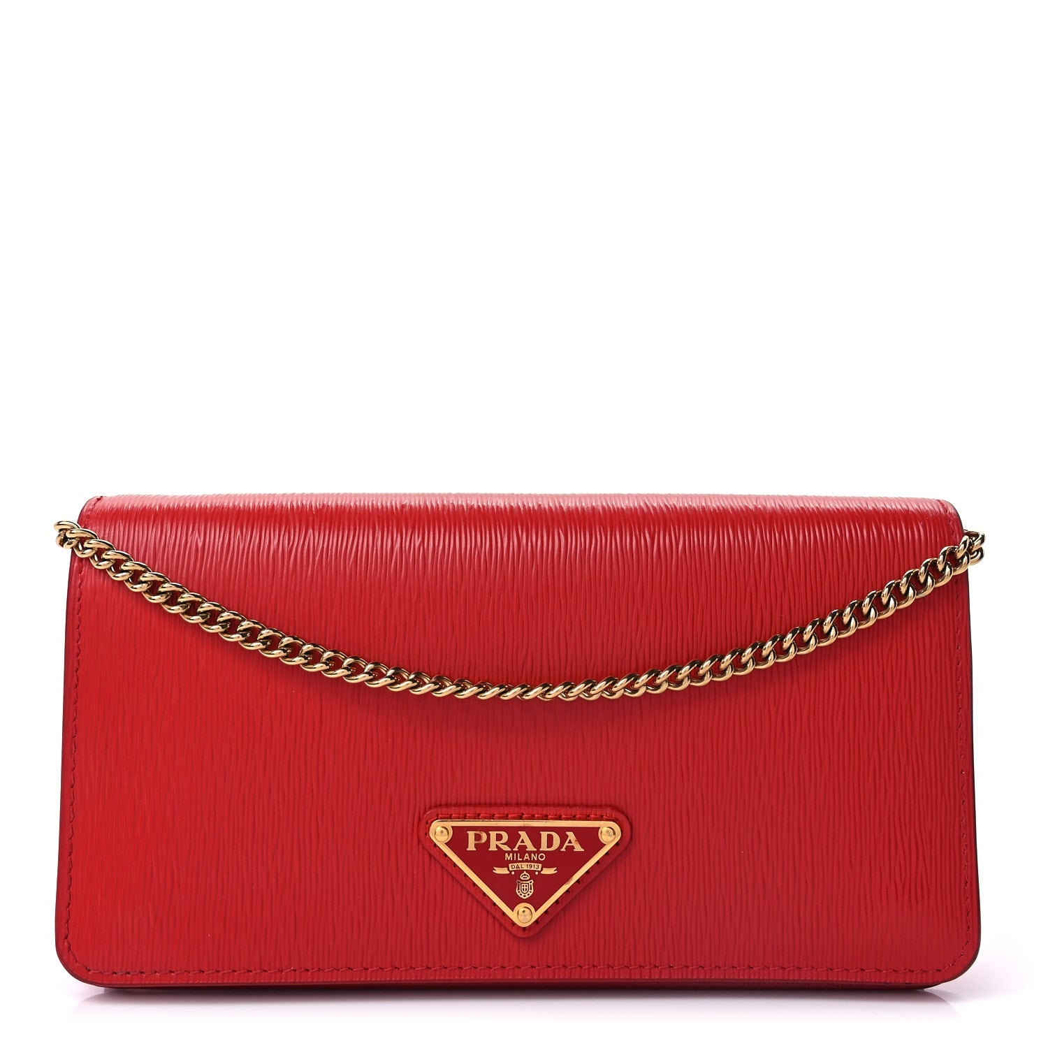 Prada Vitello Move Triangle Logo Mini Crossbody Bag  Lacca 1 of 8