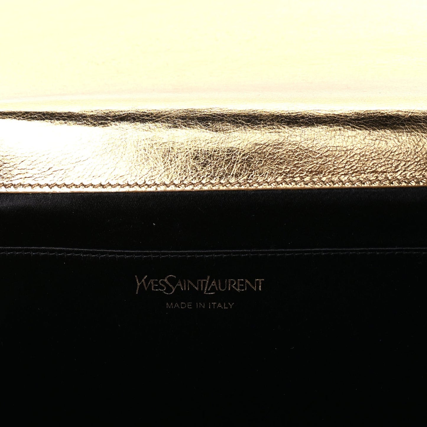 Metallic Calfskin Monogram Large Belle De Jour Clutch Gold
