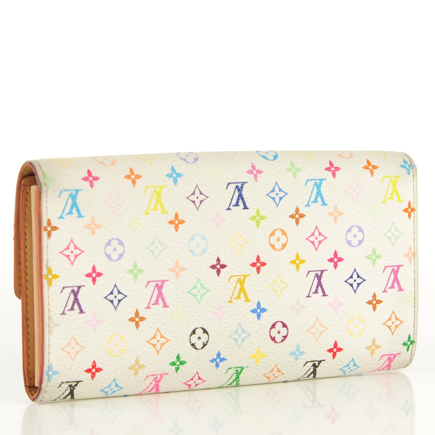Monogram Multicolor Sarah Wallet White