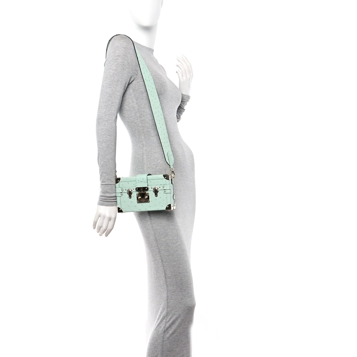 Ostrich Petite Malle Vert Celadon