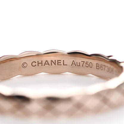 Chanel 18K Beige Gold Mini Coco Crush Ring 53 6.25 4 of 6