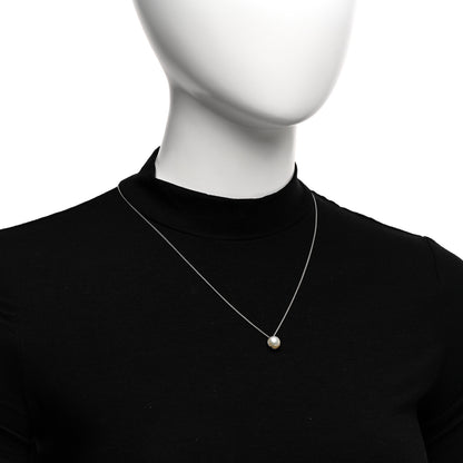 David Yurman Sterling Silver Pearl 8mm Petite Chatelaine Pendant Necklace 2 of 4