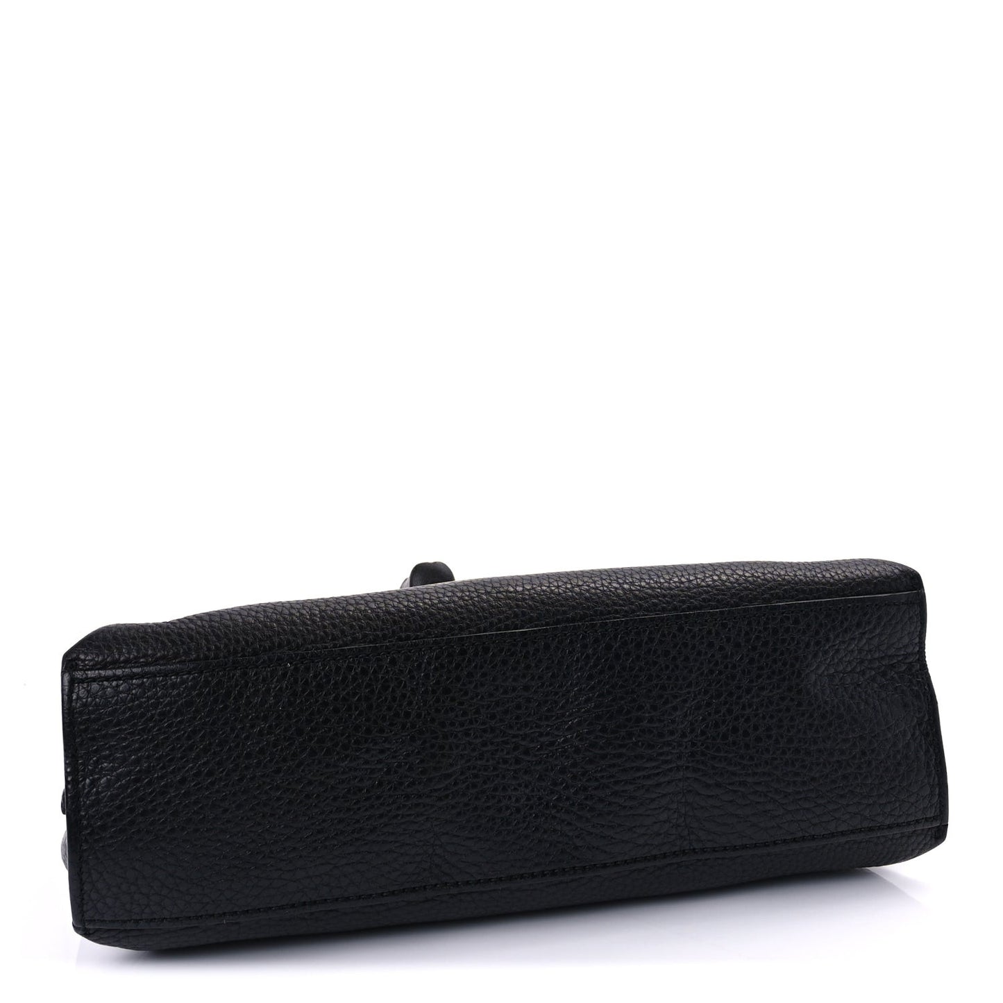 Cellarius Calfskin Small Bamboo Daily Top Handle Bag  Black