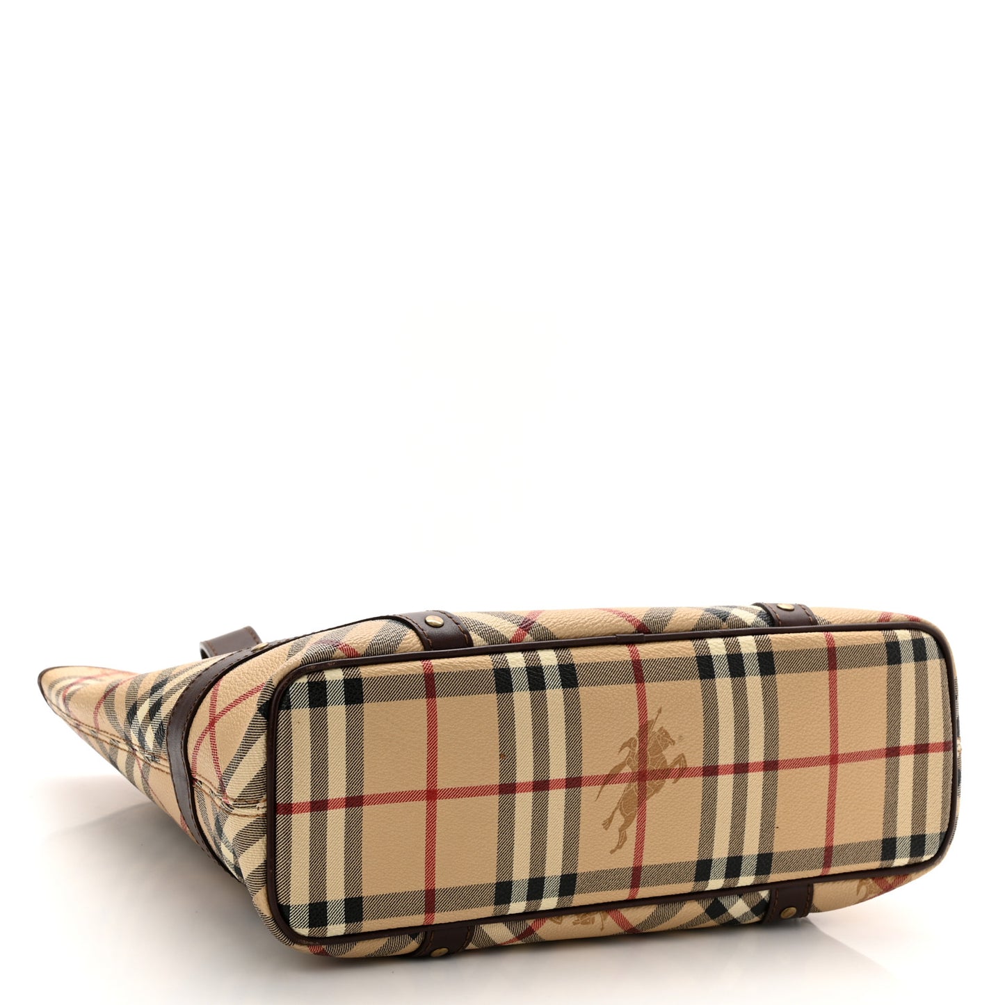 Haymarket Check Studded Tote Chocolate