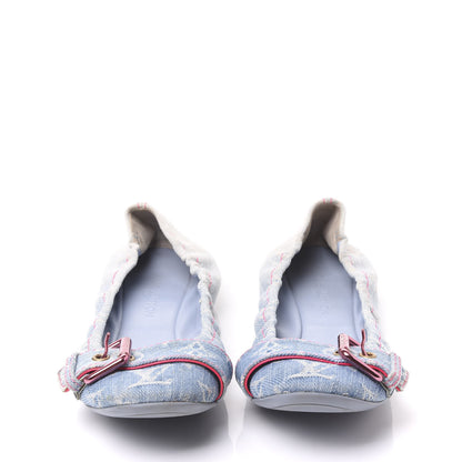 Louis Vuitton Monogram Denim Rosa Flats 36 3 of 8