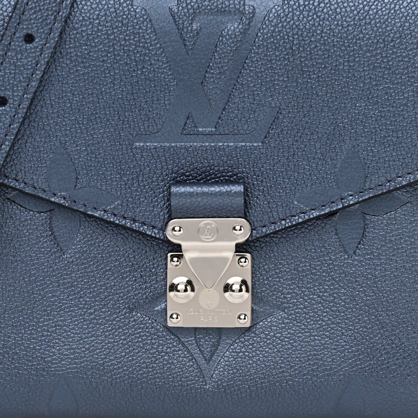 Metallic Empreinte Monogram Giant Pochette Metis Navy Nacre