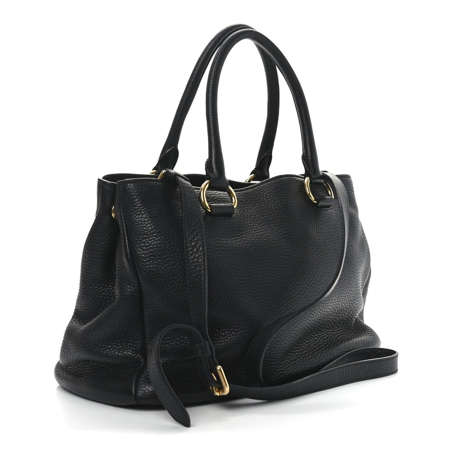 Vitello Daino Tote Black