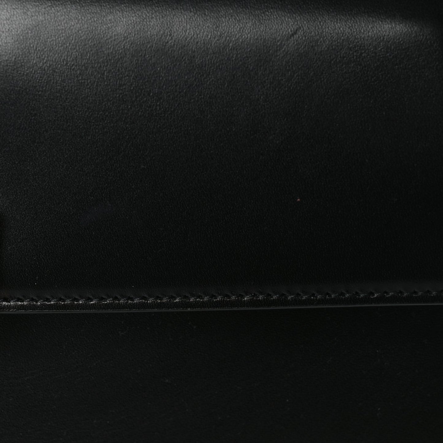 Shiny Calfskin Le Fermoir Top Handle Bag Black