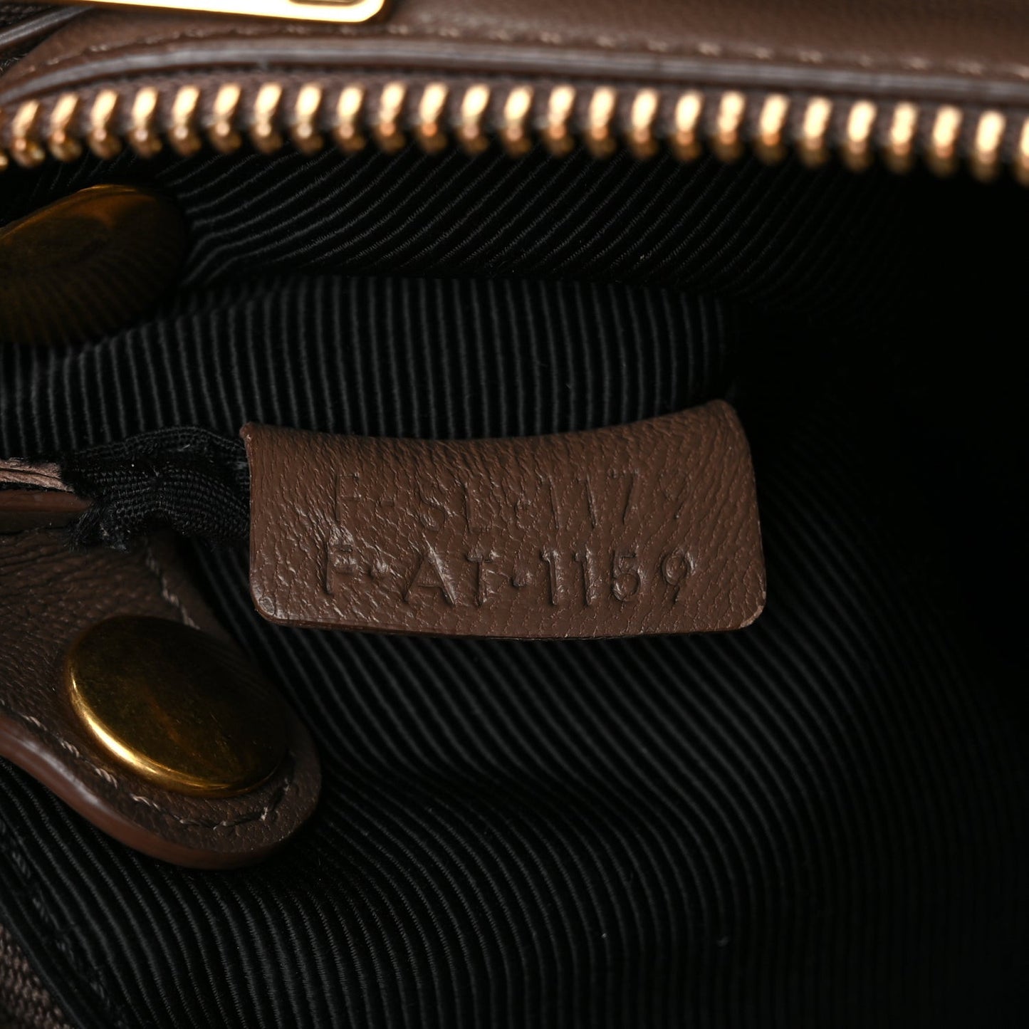Lambskin Large Trio Crossbody Bag Brown