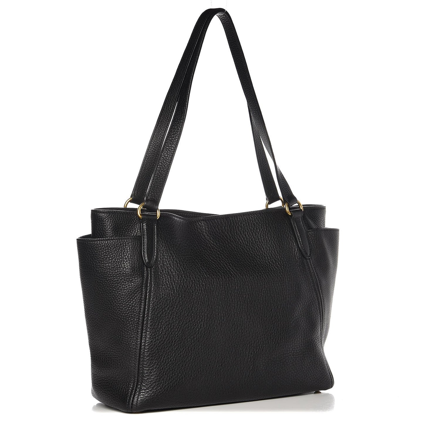 Vitello Daino Tote Nero Black