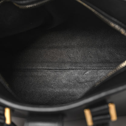 Saint Laurent Calfskin Monogram Baby Cabas Black 5 of 12