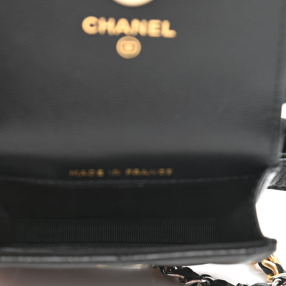 Chanel Goatskin Quilted Airpods Pro Case Belt Black 3 of 7