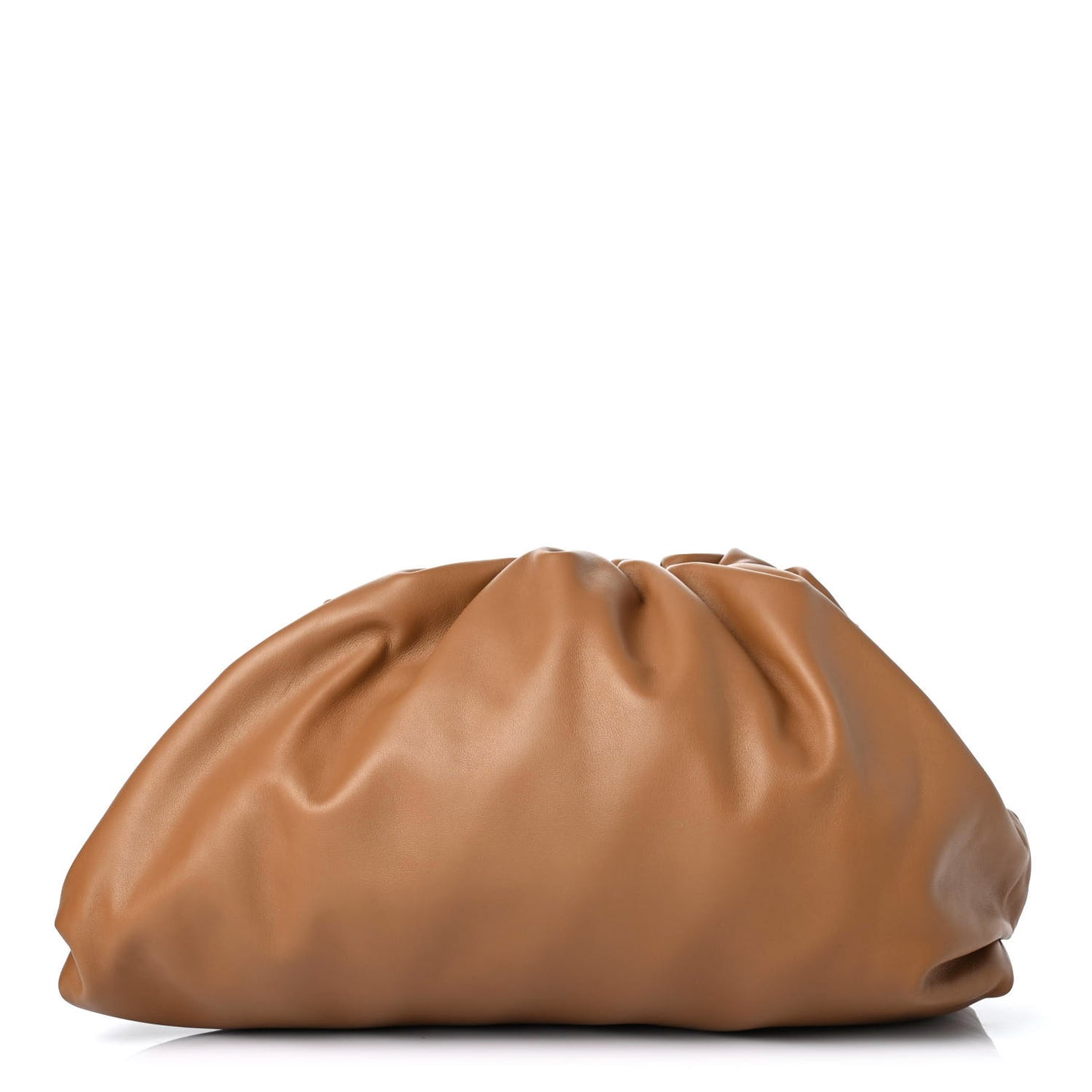 Smooth Butter Calf The Pouch Oversized Clutch Cammello