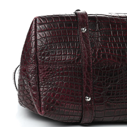 Gucci Crocodile Shoulder Bag Red 6 of 9