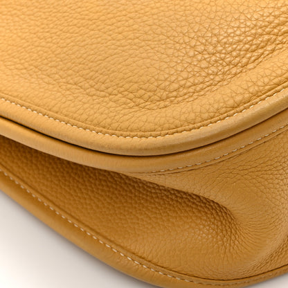 Hermes Taurillon Clemence Amazone Evelyne II GM Curry 16 of 18