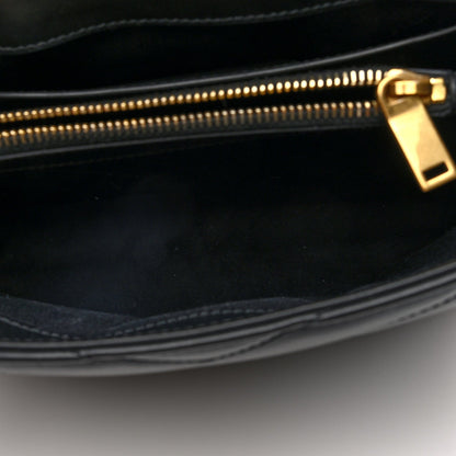 Saint Laurent Calfskin Y Quilted Monogram Small Loulou Chain Satchel Black 5 of 7