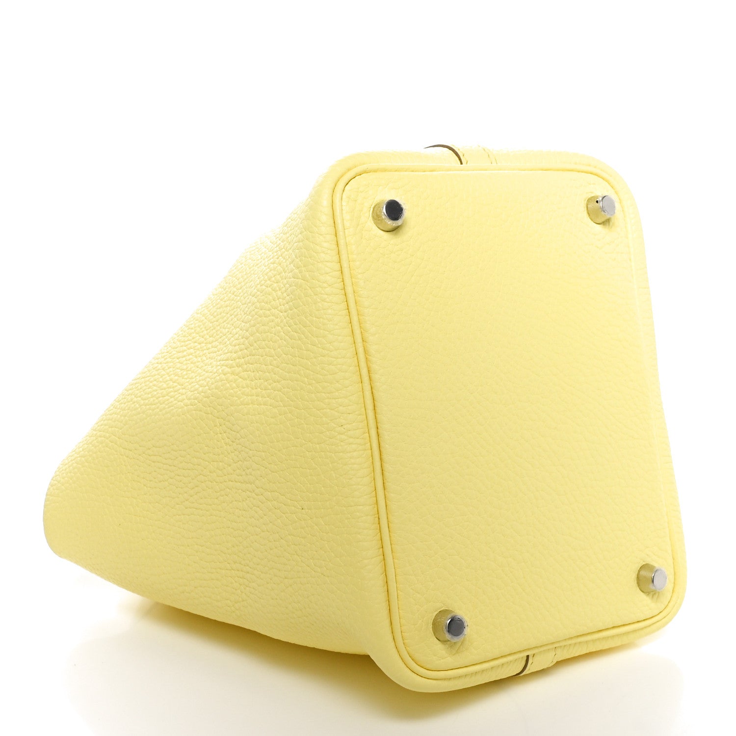 Hermes Taurillon Clemence Picotin Lock 18 PM Limoncello 4 of 9