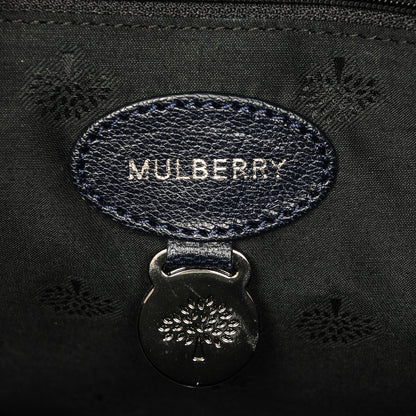 Mulberry Glossy Goatskin Medium Del Rey Satchel Midnight Blue 6 of 7