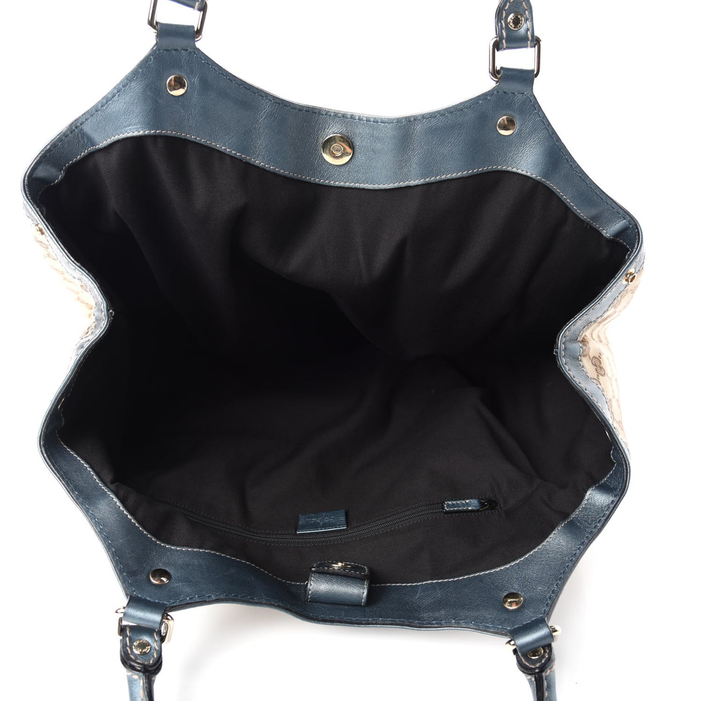 Monogram Large Sukey Tote Metallic Blue