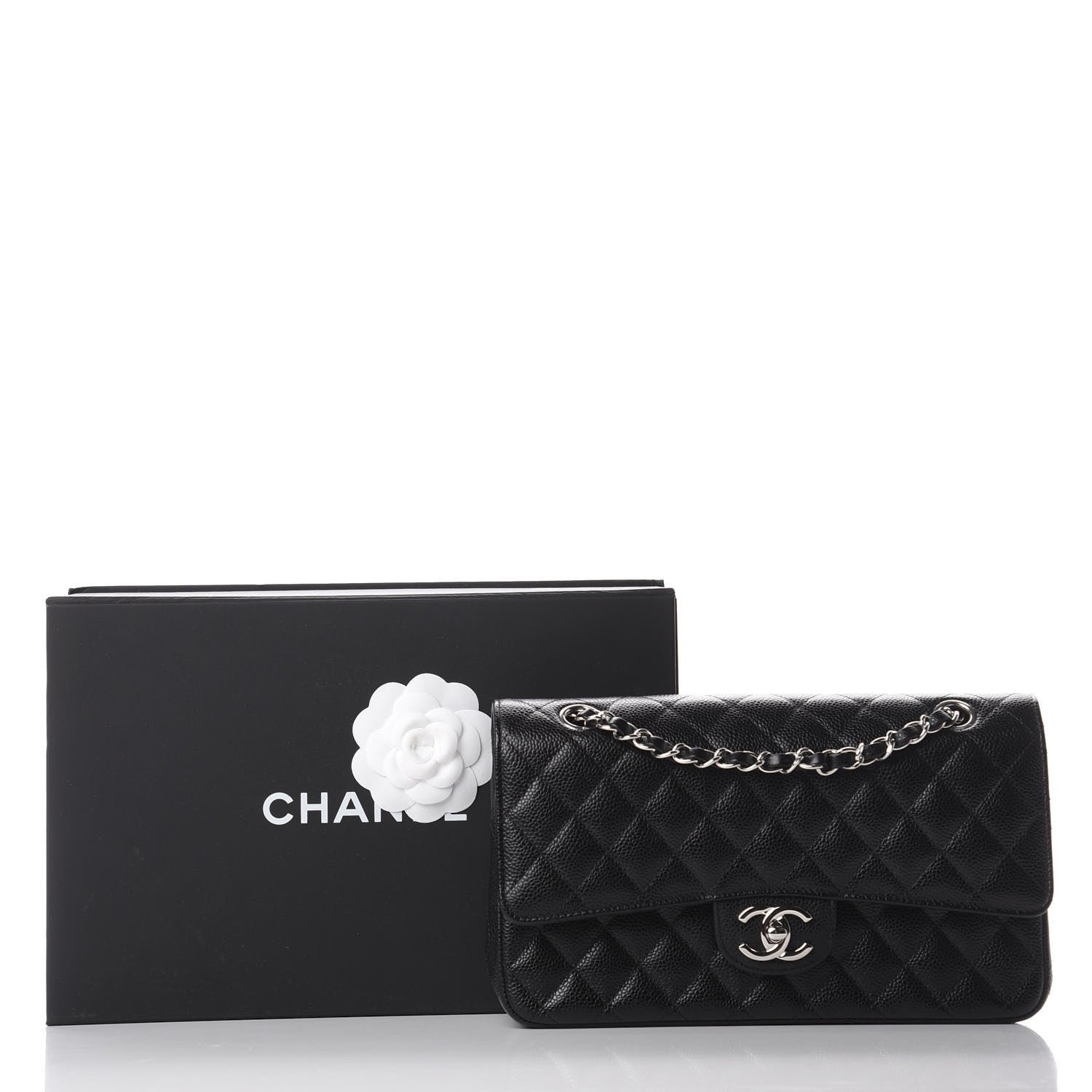 Chanel Caviar Quilted Medium Double Flap Black 9 of 9