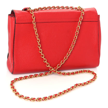 Mulberry Small Classic Grain Calfskin Medium Lily Flap Scarlet 2 of 8