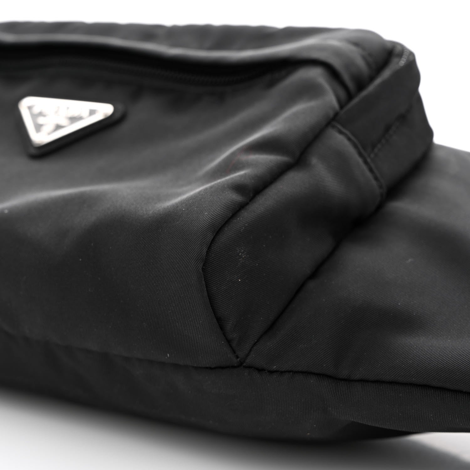 Prada Tessuto Nylon Belt Bag Black 11 of 12