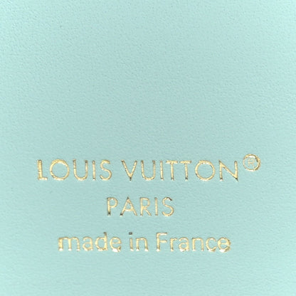 Louis Vuitton Taurillon LV Vertical Capucines Wallet Galet Aquamarine 7 of 7