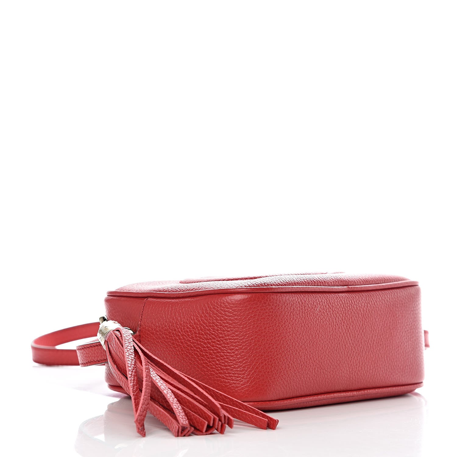 Gucci Pebbled Calfskin Small Soho Disco Bag Tabasco Red 4 of 10