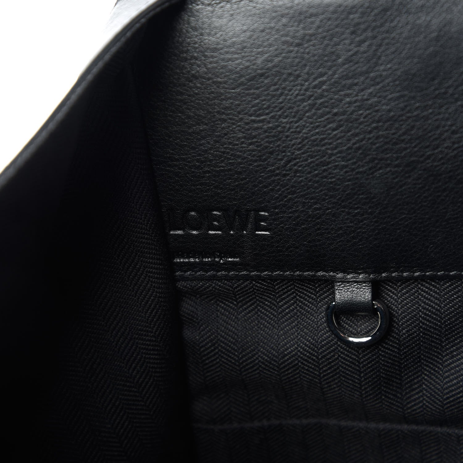 Loewe Calfskin Small Hammock Shoulder Bag Black 9 of 10