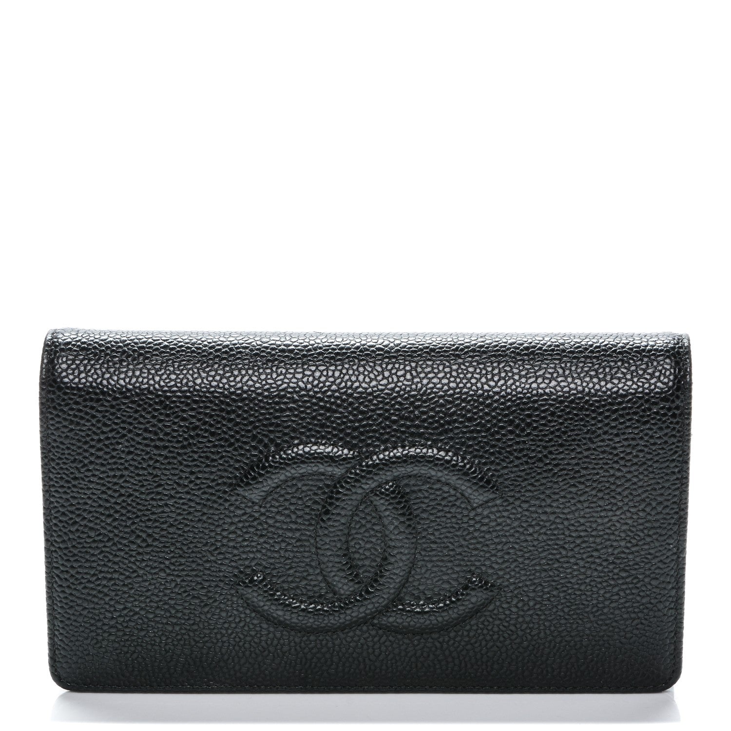 Chanel Caviar Timeless CC Yen Wallet Black 1 of 8