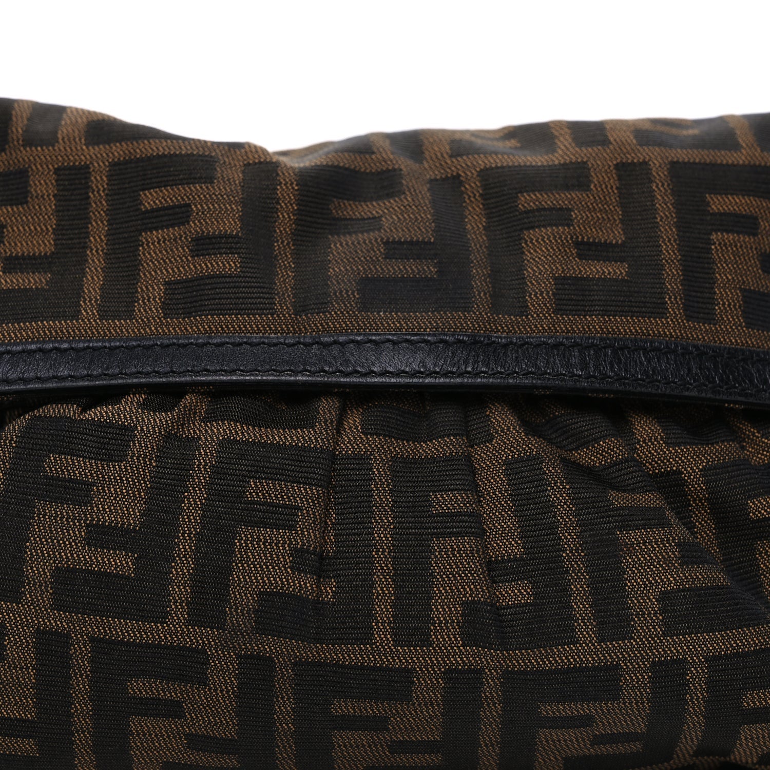 Fendi Zucca Small Chef Shoulder Bag  Tobacco Black 6 of 8
