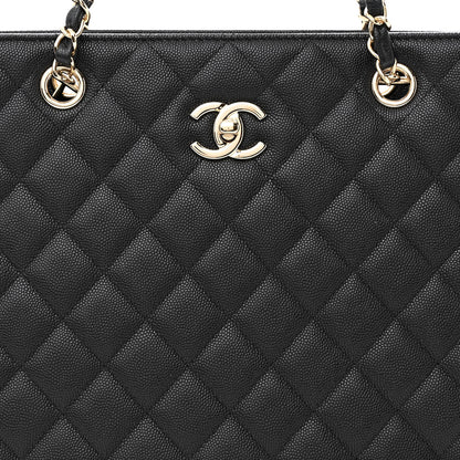 Chanel Caviar Quilted Large Shopping Tote Black 8 of 11