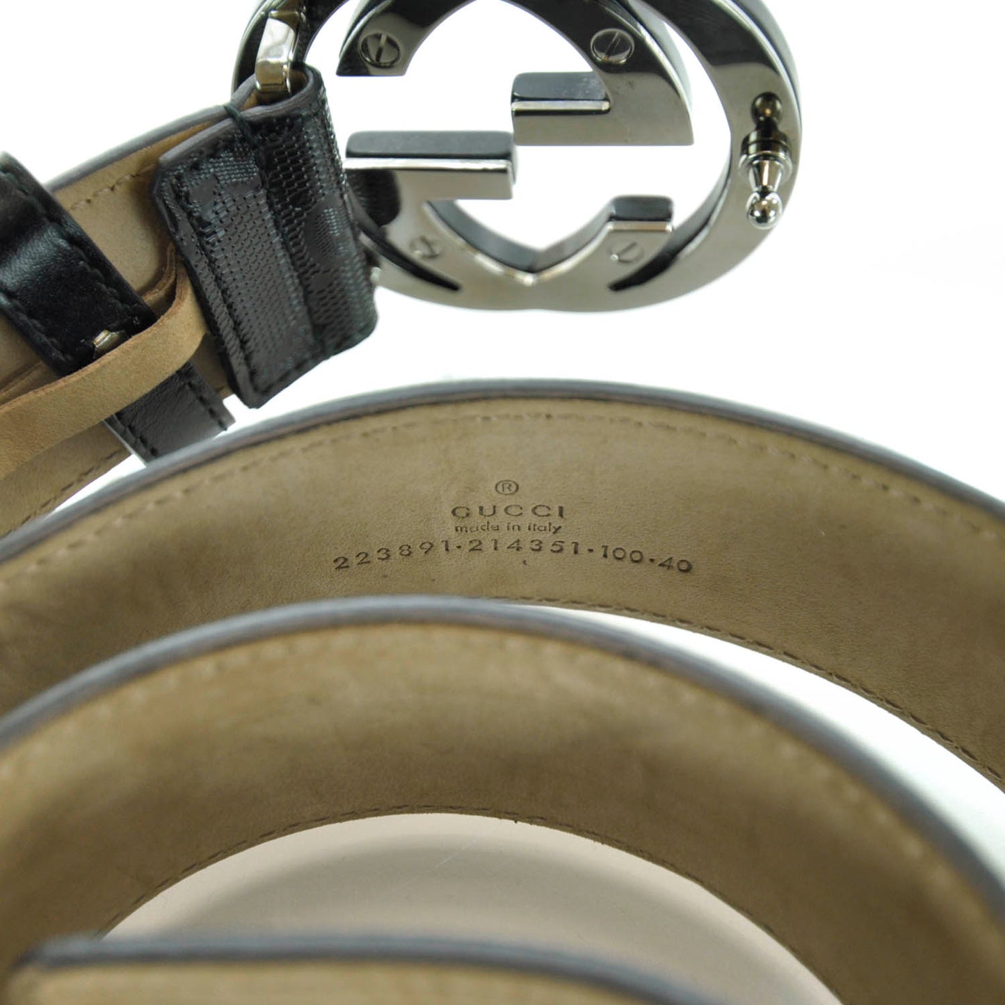 Imprime Monogram GG Belt 100 40 Black