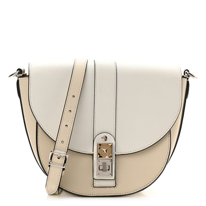 Proenza Schouler Calfskin PS11 Medium Saddle Bag Optical White Clay 1 of 8